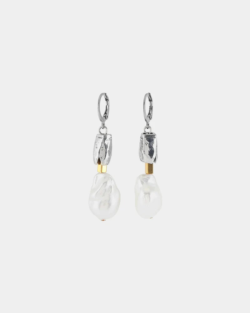 Roile Earring by Anne-Marie Chagnon in Two Tones