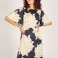 Blooming Lovely Rene Dress by Traffic People in Navy/Cream