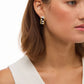 Sugar Loaf Rectangle Stud Earring by Brackish in Gold