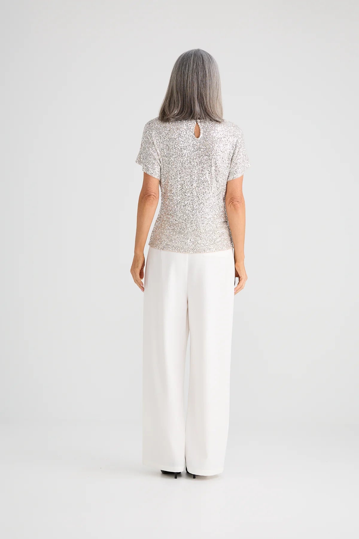 Glimmer Top by Brave & True in Champagne