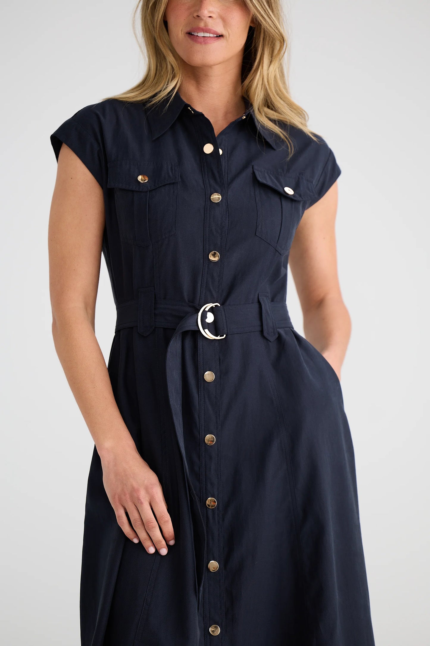 Mayfair Dress by Brave & True in Navy