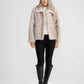Steinway Faux Fur Jacket by Brave & True in Grey Stripe