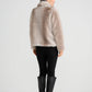 Steinway Faux Fur Jacket by Brave & True in Grey Stripe
