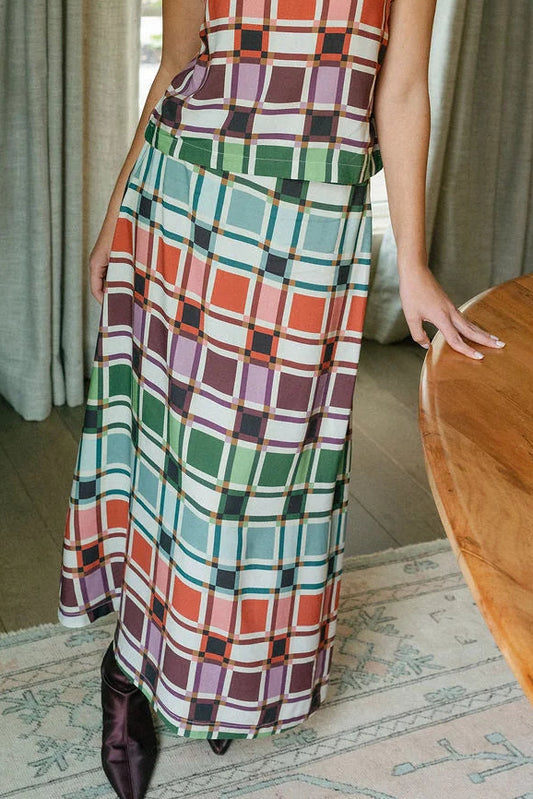 Tiffany Skirt by Briton Court in Candy Box Check