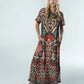 Diana Maxi Dress by Briton Court in Spiced Ikat
