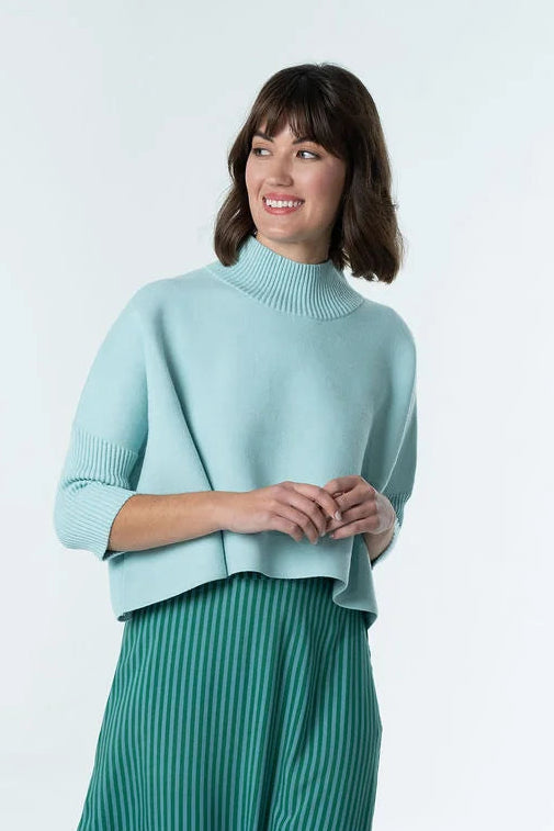 Sophia Sweater by Briton Court in Sea Glass