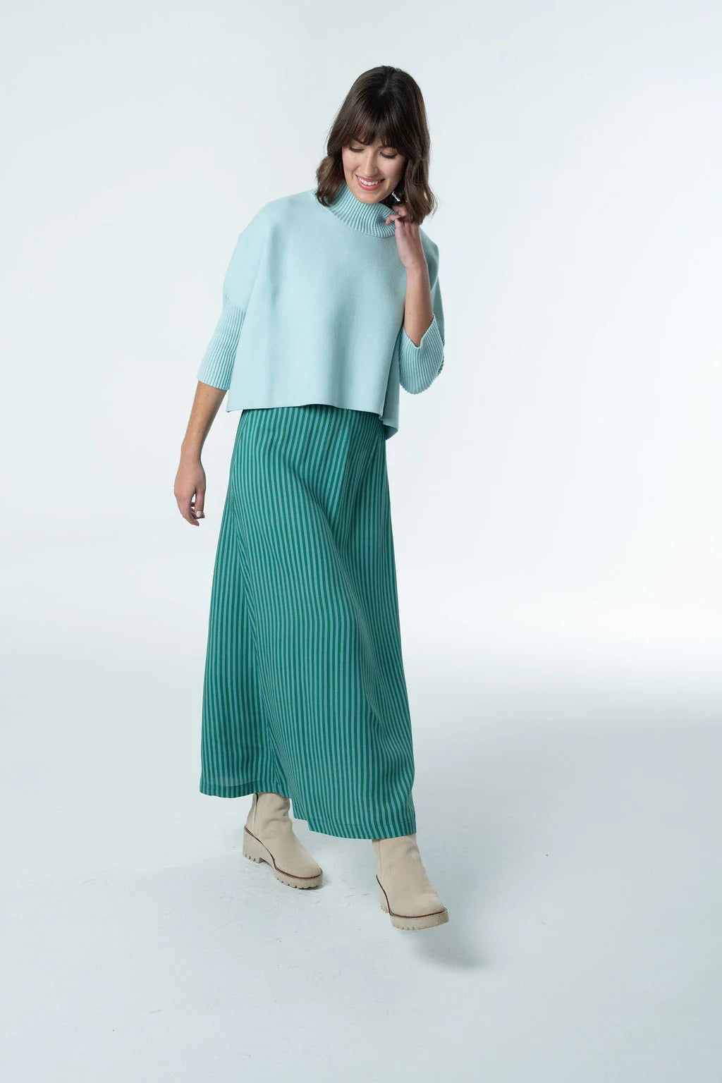 Sophia Sweater by Briton Court in Sea Glass
