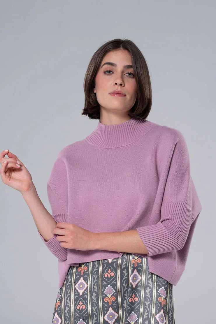 Sophia Sweater by Briton Court in Mauve