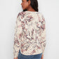 Long Sleeve Crew Neck Printed Top by Charlie B in Poetry