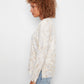 Printed Long Sleeve V-Neck Top by Charlie B in Timeless