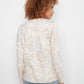 Printed Long Sleeve V-Neck Top by Charlie B in Timeless
