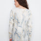 Printed Rounded Hem Sweater by Charlie B in Whirl