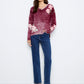 Long Sleeve Drop Shoulder Top by Charlie B in Passion
