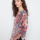Long Sleeve Drop Shoulder Top by Charlie B in Passion