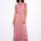Printed Chiffon Sleeveless Maxi Dress by Charlie B in Dixie