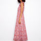 Printed Chiffon Sleeveless Maxi Dress by Charlie B in Dixie