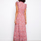 Printed Chiffon Sleeveless Maxi Dress by Charlie B in Dixie