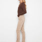Cuffed Hem Slim 5 Pocket Pants by Charlie B in Latte
