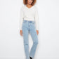 Charlotte Straight Leg Jeans by Charlie B in Light Blue