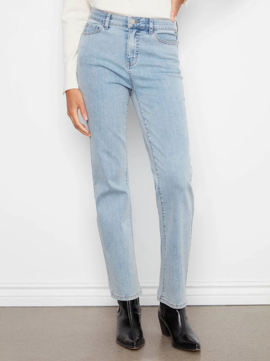 Charlotte Straight Leg Jeans by Charlie B in Light Blue