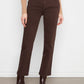 Straight Leg Colored Twill Pants by Charlie B in Coffee