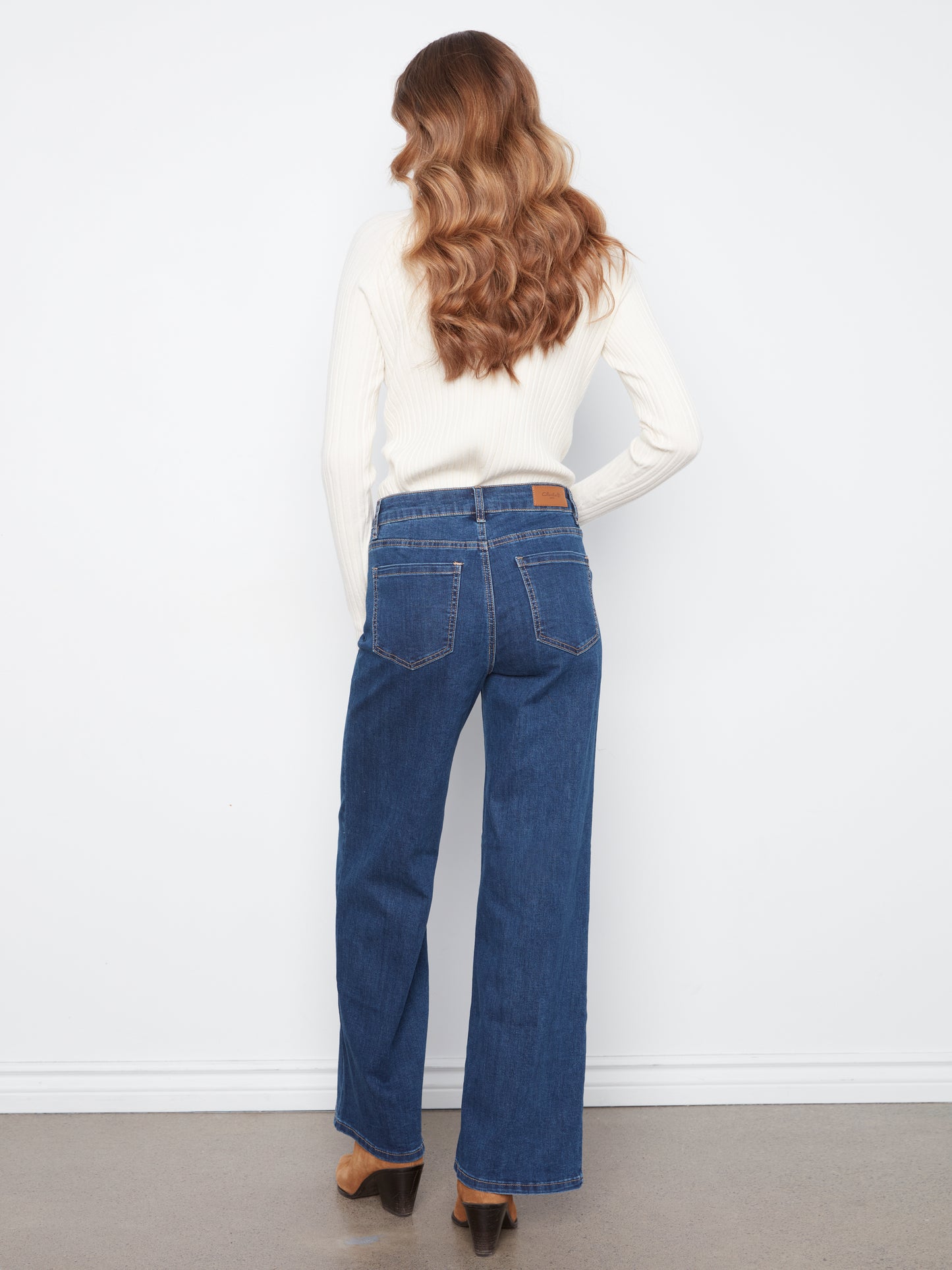Chloe Wide Leg Jeans by Charlie B in Indigo