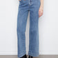 Wide Leg Stretch Denim Jeans by Charlie B in Medium Blue