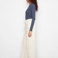 Wide Leg Pin Tuck Pants by Charlie B in Cookies and Cream