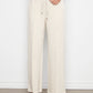 Wide Leg Pin Tuck Pants by Charlie B in Cookies and Cream