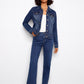 Stretch Denim Jacket by Charlie B in Indigo