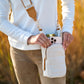 Canvas Hydrobag w/Canvas and Vegan Leather Strap by Wanderfull in Oatmeal