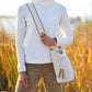 Canvas Hydrobag w/Canvas and Vegan Leather Strap by Wanderfull in Oatmeal