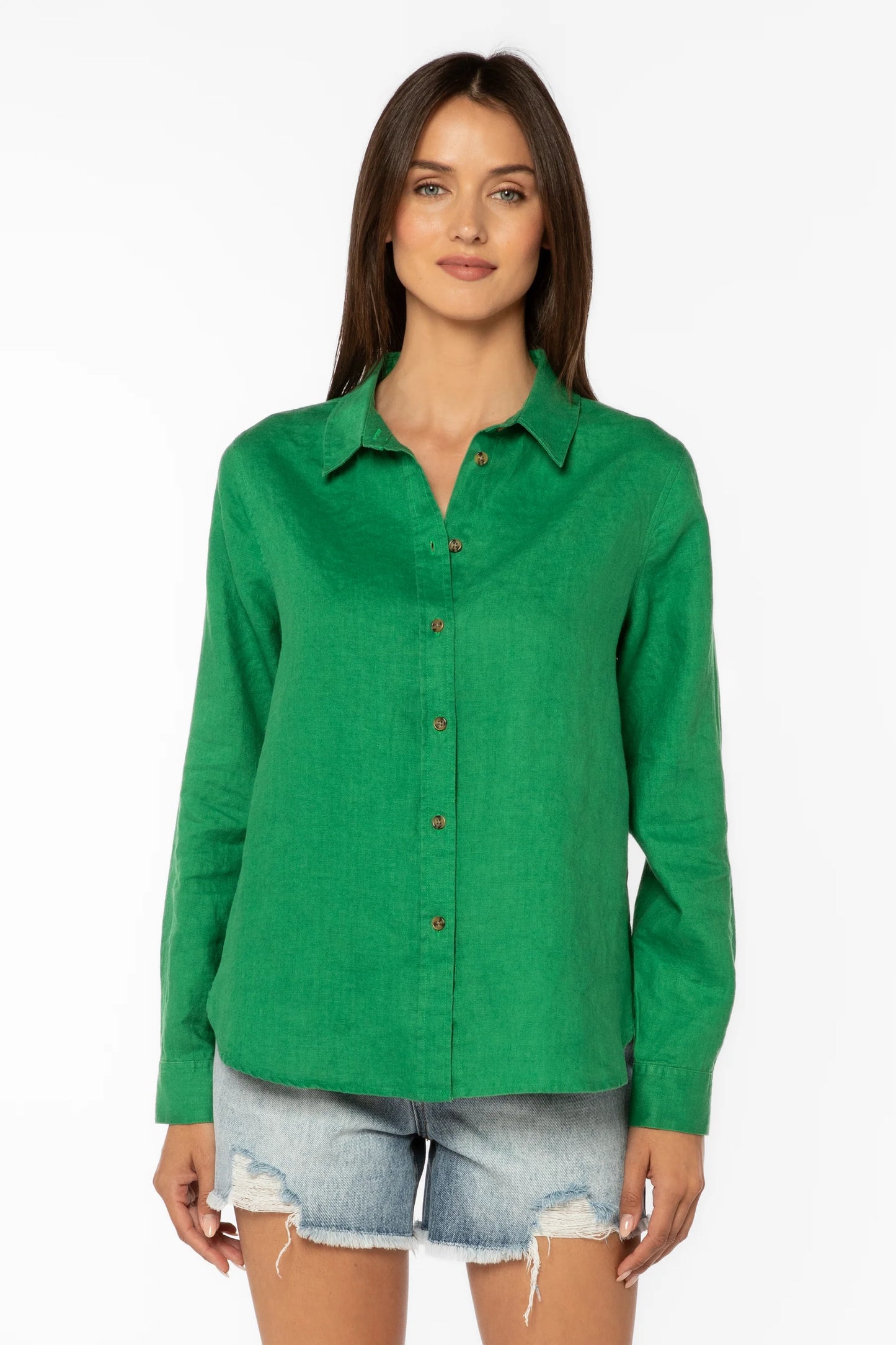 Carmine Top by Velvet Heart in Green Foliage