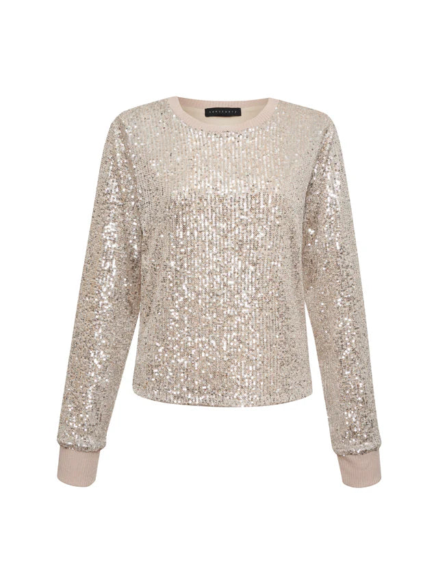 Sparkle Together Top by Sanctuary in Champagne