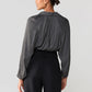 Casually Cute Sateen Blouse by Sanctuary in Mineral