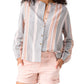 As You Are Button Front Shirt by Sanctuary in Orange Crush Stripe