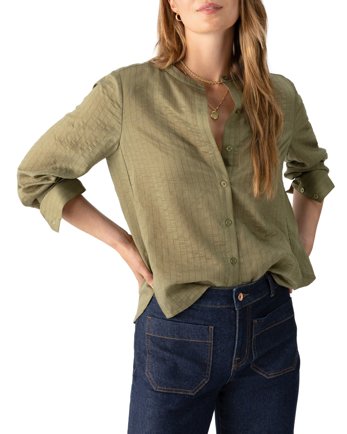 Femme Shirt by Sanctuary in Dark Olive