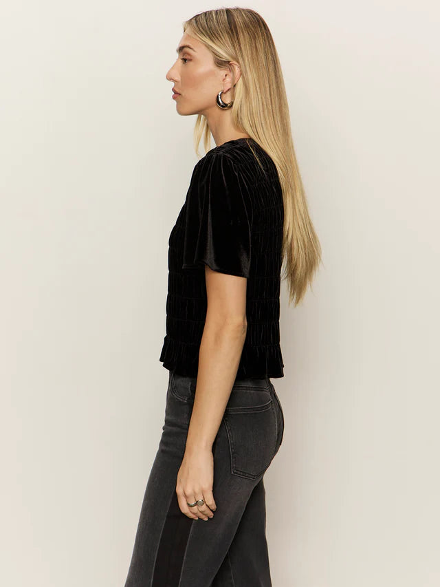 We Belong Together Velvet Top by Sanctuary in Black