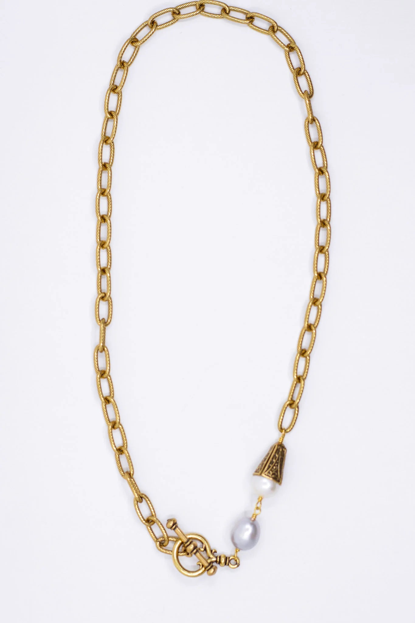 Classic Etched 18" Necklace by Ex Voto