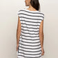 Side Tie T-Shirt Dress by Sanctuary in White/Black Stripe