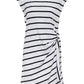 Side Tie T-Shirt Dress by Sanctuary in White/Black Stripe