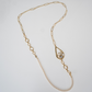 Mire Chanel Necklace by Kalliope Jewelry in Velvet Crystal / Creamrose Light Pearl