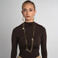 Belle Chanel Necklace by Kalliope Jewelry in Creamrose Light Pearl