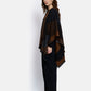 Chinon Open Poncho by Maison Lurex in Brown/Black