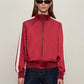 Satin track Jacket by Sanctuary in Crimson