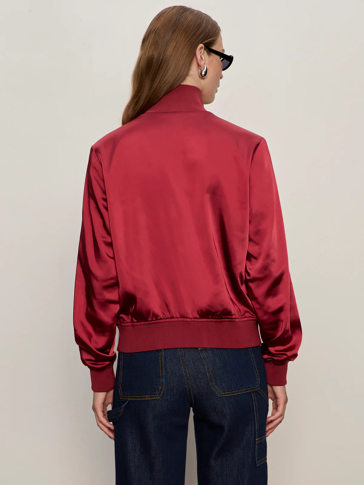 Satin track Jacket by Sanctuary in Crimson