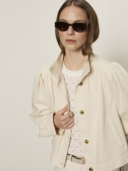 Charlotte Twill Jacket by Sanctuary in Collagen