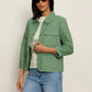 Crop Chore Jacket by Sanctuary in Green Juice