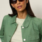 Crop Chore Jacket by Sanctuary in Green Juice