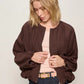 Linen Bubble Jacket by Sanctuary in Rich Soil